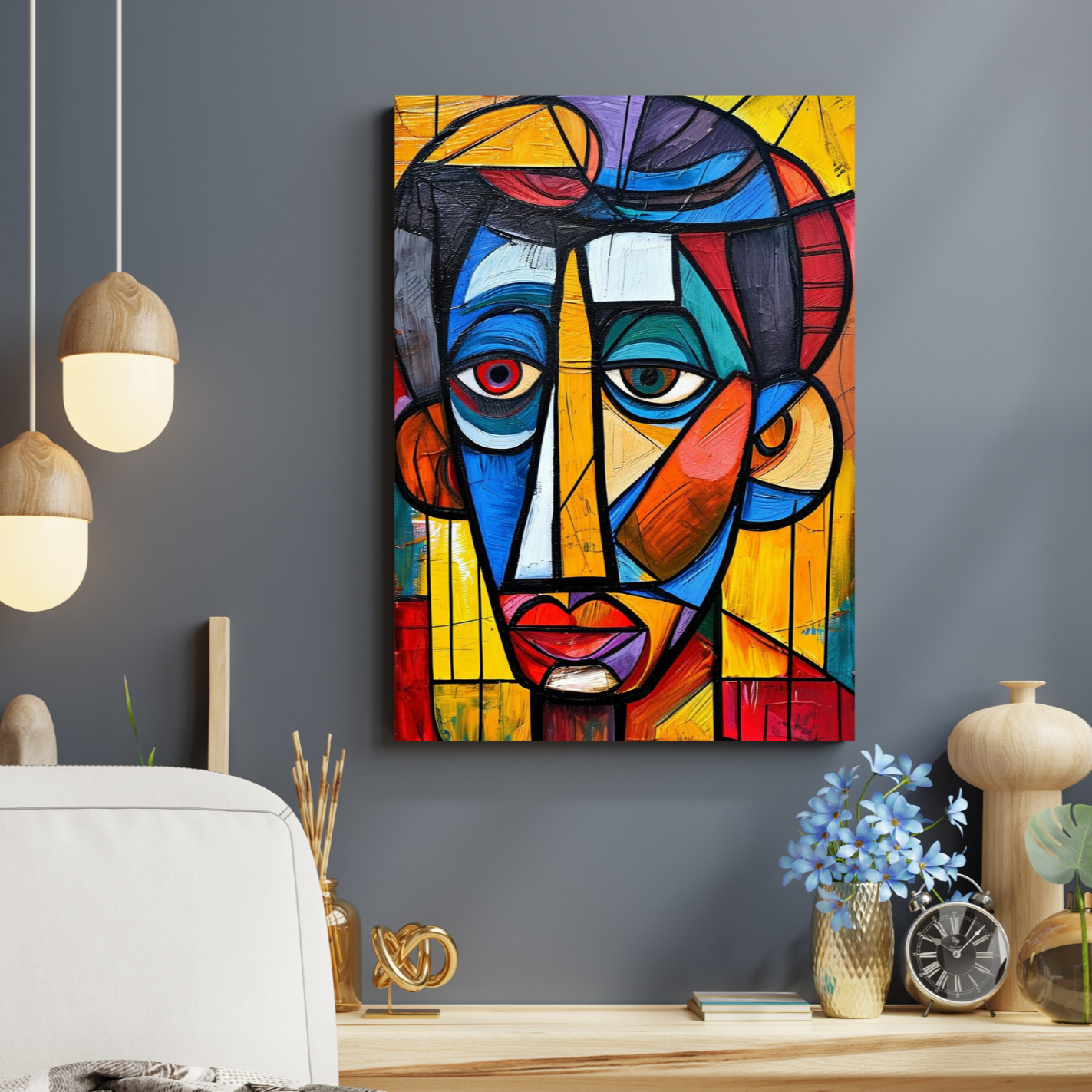 Tableau Visage Fracturé