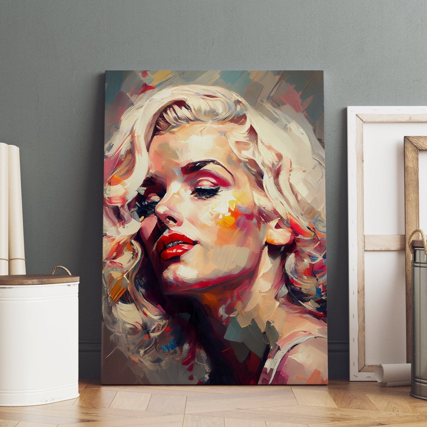 Marilyn monroe peinture smile - Decoarts.ma