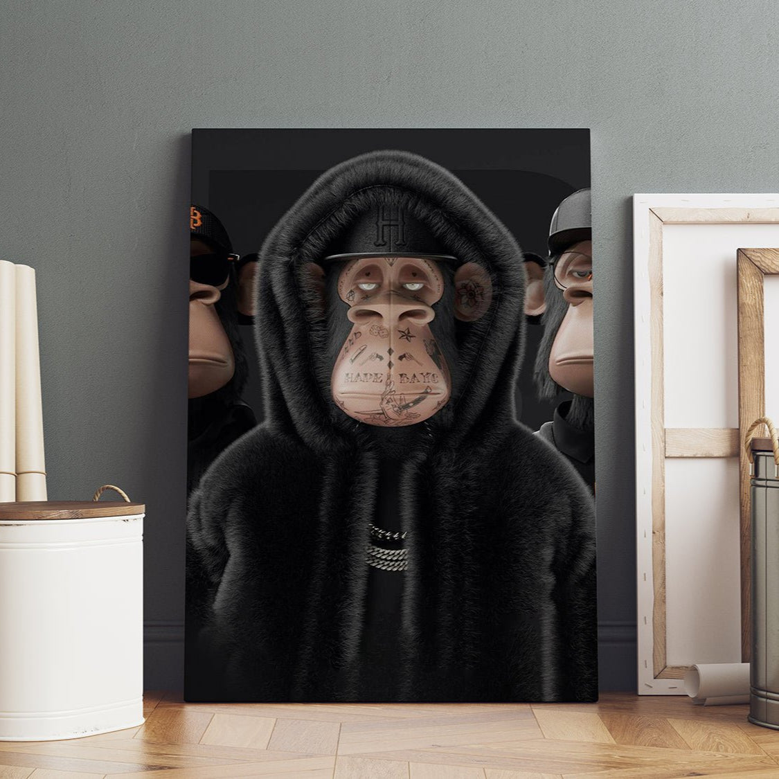 Monkey mafia black - Decoarts.ma