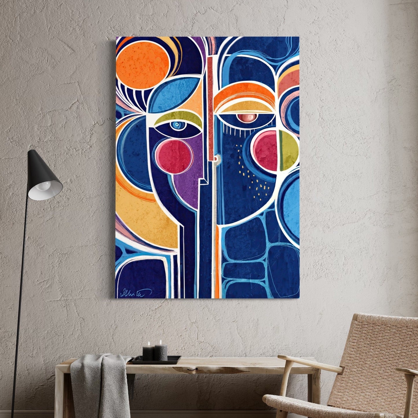 Visages de l'âme - Decoarts.ma