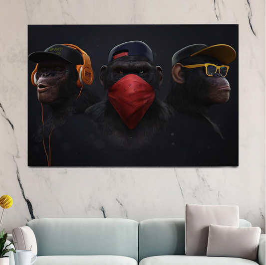 3 stylish Monkeys