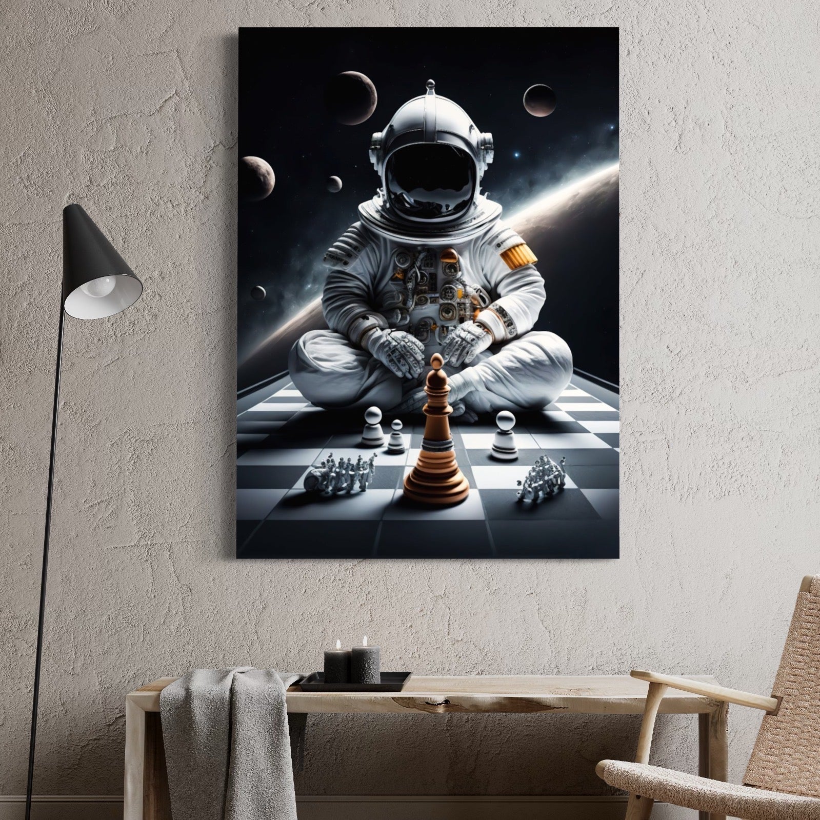 Astronaut Chess - Decoarts.ma