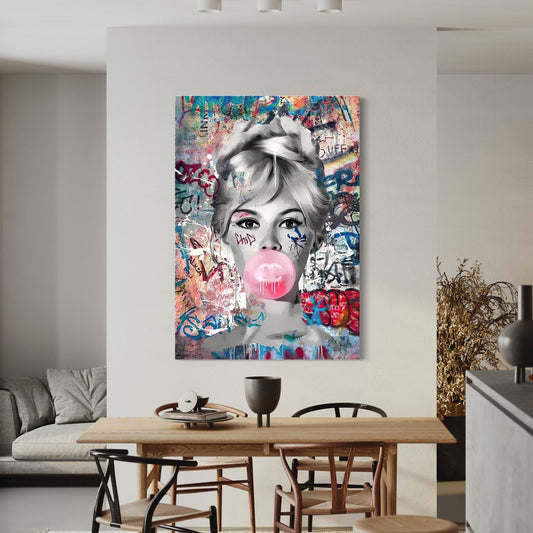 Brigitte Bardot Bubble gum - Decoarts.ma