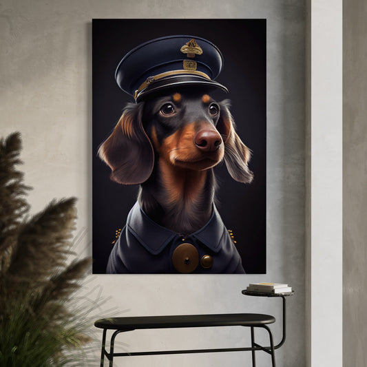 Dachshund Police - Decoarts.ma