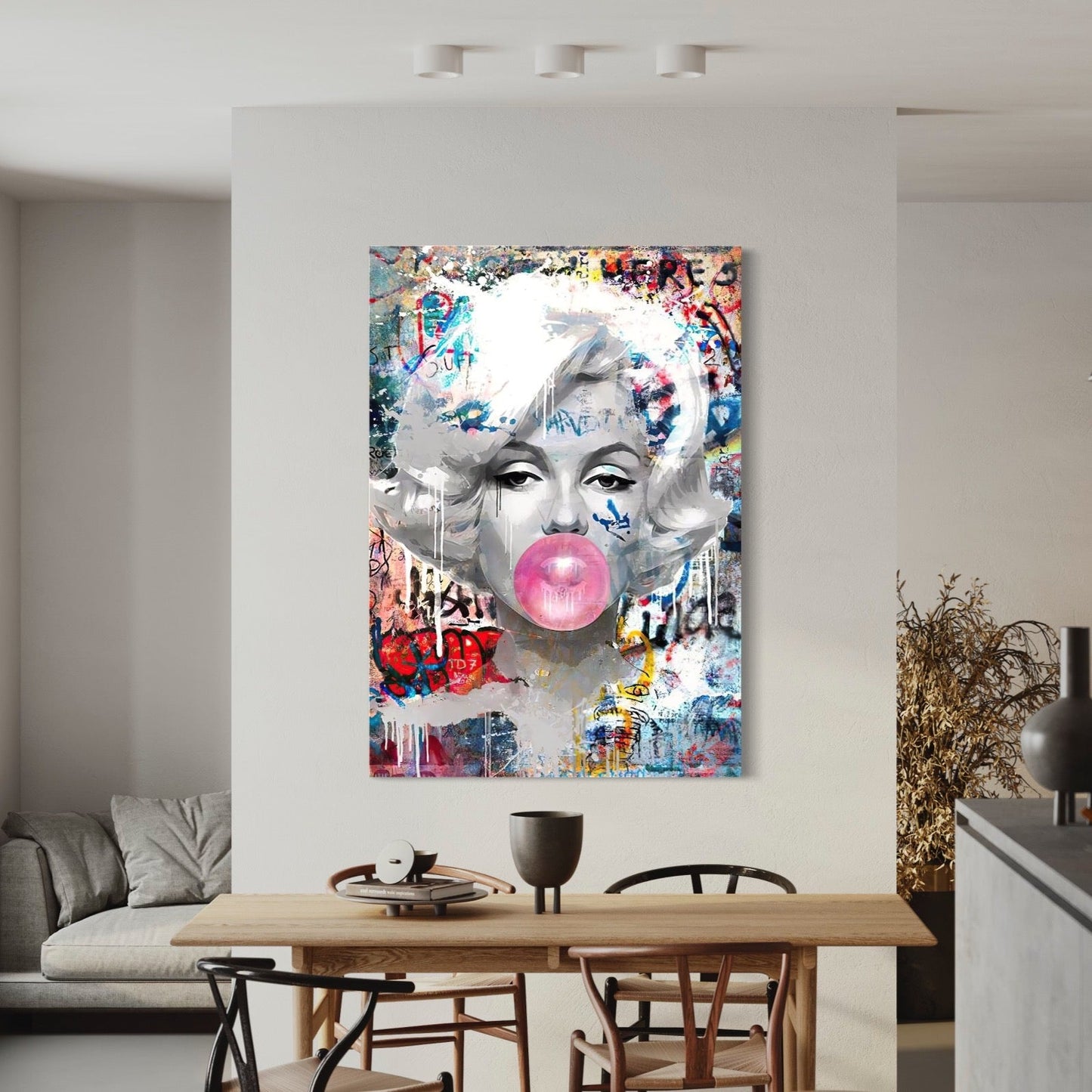 Marylin Monroe Bubble gum - Decoarts.ma