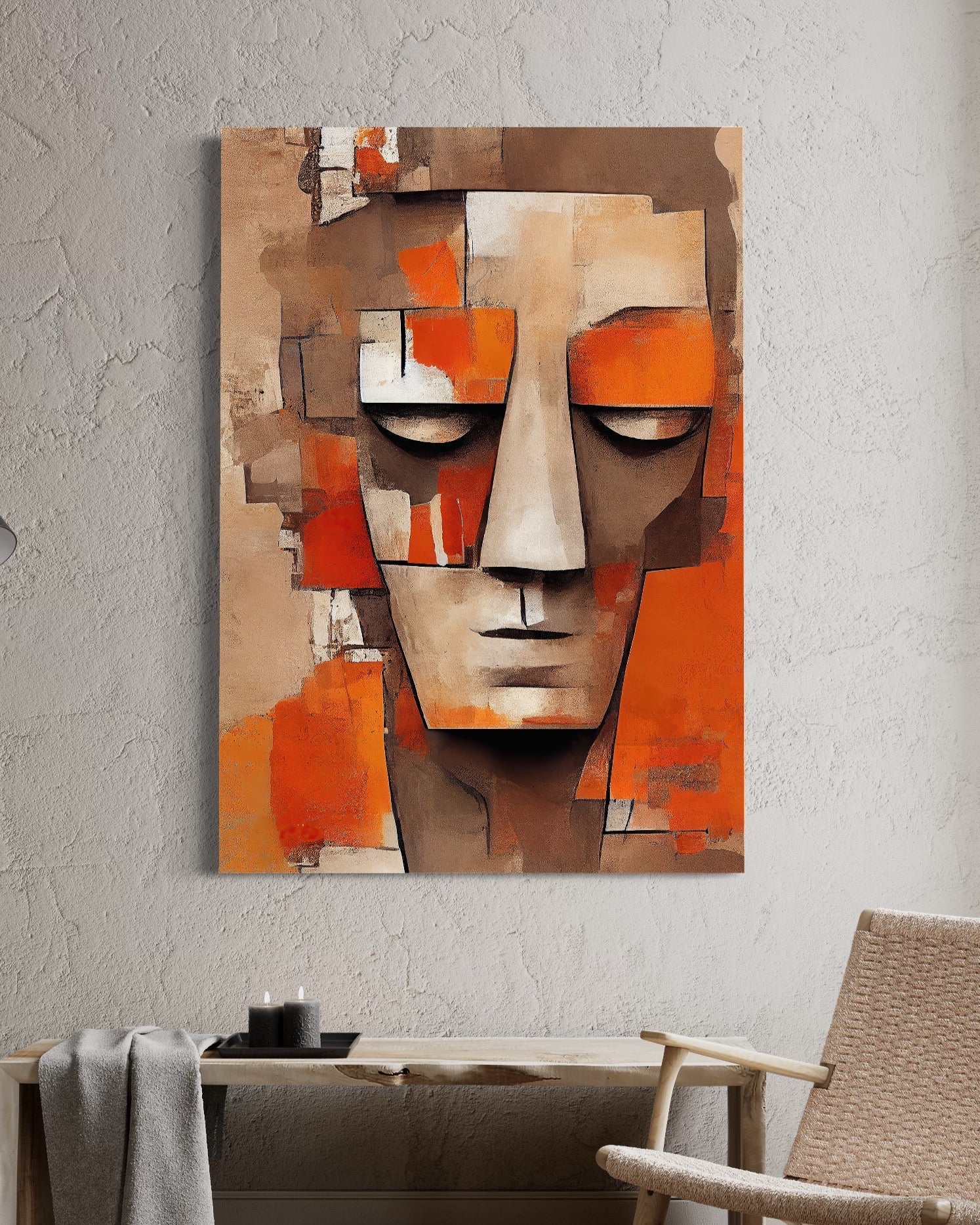 wood face - Decoarts.ma